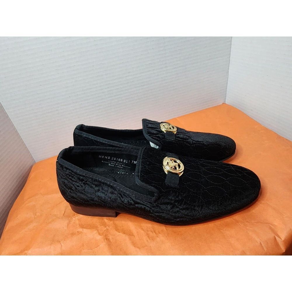 Stacy Adams Valet Slip On Boat Loafer Men's Shoes Black 25166-001 Size 7